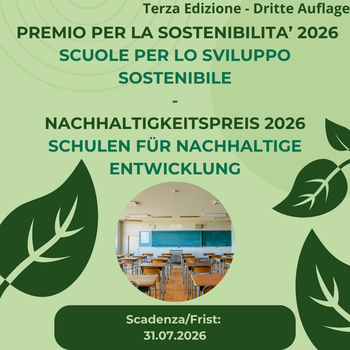 Copertina Premio Sostenibilità 2026