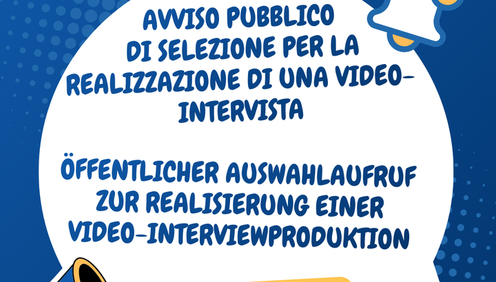 Avviso pubblico per l'affidamento diretto del servizio esterno di realizzazione di nr. 1 video-intervista nell'ambito del progetto FIT4CO CBO